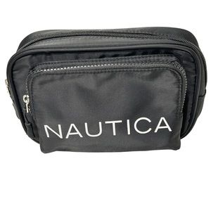 Nautica Tiki 2 logo belt bag black NWT